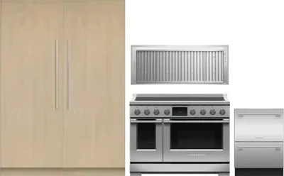 5 Piece Package Includes Refrigerator, Freezer, Range, Hood And Dishwasher